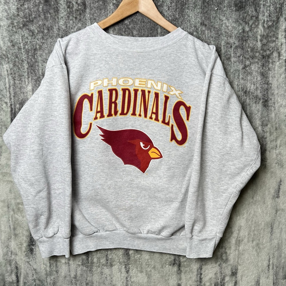 Vintage Phoenix Arizona Cardinals Sweatshirt Gray Men's L NFL‎ Football USA Made
